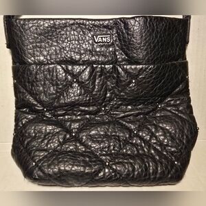 Vintage Black Vans Purse Crossbody Bag Vans Diamonds Eye Mini Bag 8" x 9" x 3"
